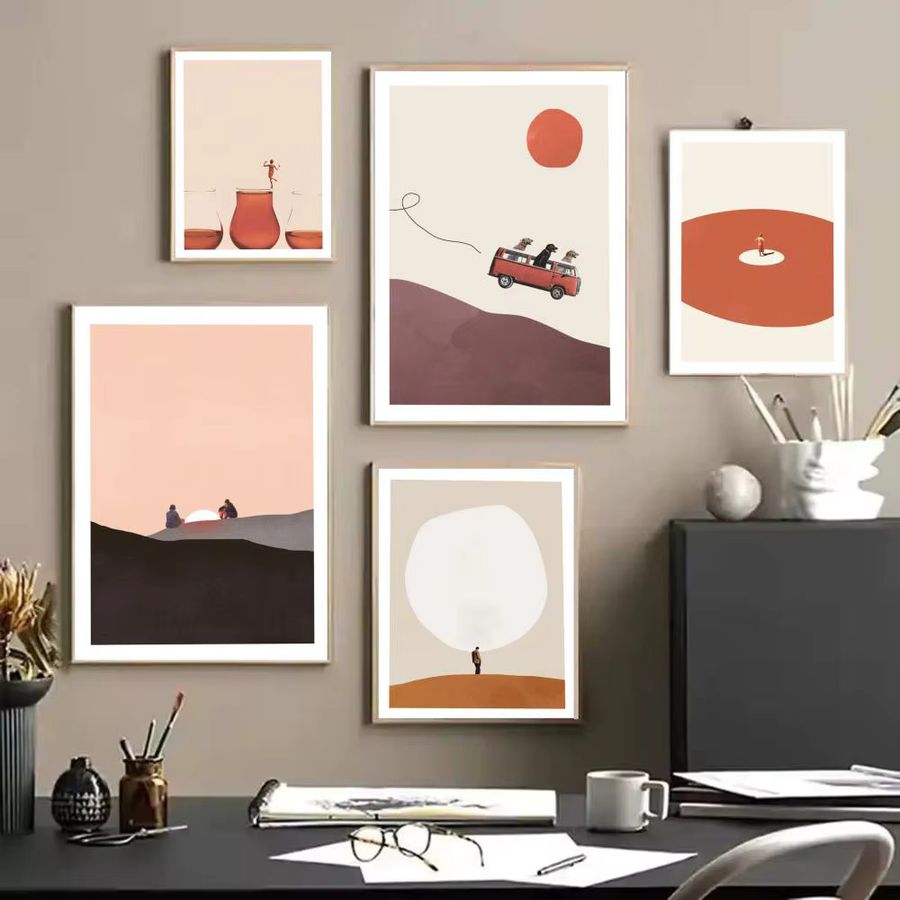M-Maarten Leon Poster-Aufkleber in Schwarz als wasserfeste Wandkunst für dein Schlafzimmer oder Wohnzimmer, B: 20 cm, H: 15 cm - Bild 2