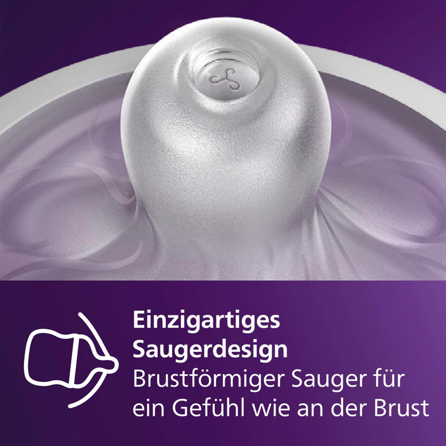 Philips Avent 5-tlg. Starter-Set Natural Response Babyflaschen mit Anti-Colic-Ventil, BPA-frei, transparent - Bild 3