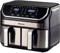 Ariete Heißluftfritteuse Dual Metal in Schwarz mit 9 l Fassungsvermögen, Dual Zone Technologie und Digitaldisplay - Bild 1