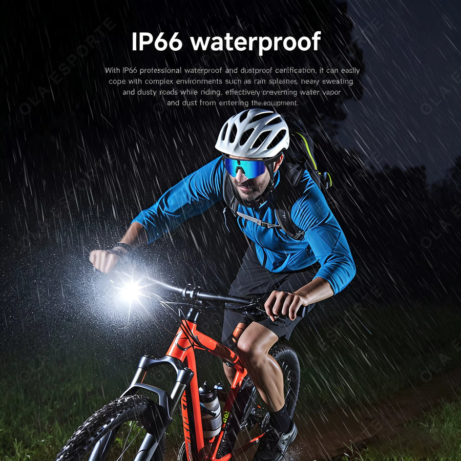 Ola Esporte Smarte KI-Fahrradbrille mit 8MP HD-Kamera, Bluetooth-Anrufe und IP66 Wasserdichtigkeit in Schwarz - Bild 5