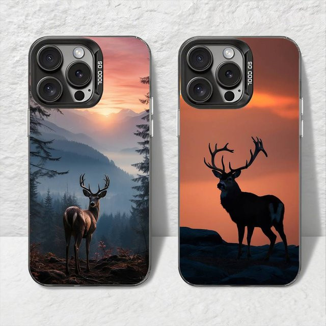Deer Hunting Camo Handyhülle für iPhone 11 12 13 14 15 16 Pro Max Plus mit Protect Plating in Multicolour - Bild 1
