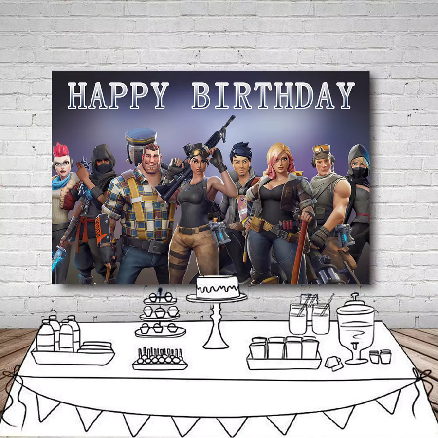 Fortnite Party-Dekoration Papierposter für Kindergeburtstage in Mehrfarbig - Bild 2