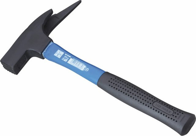 LUX-TOOLS Latthammer mit geschmiedetem Stahlkopf und Glasfaserstiel, 600 g - Bild 1