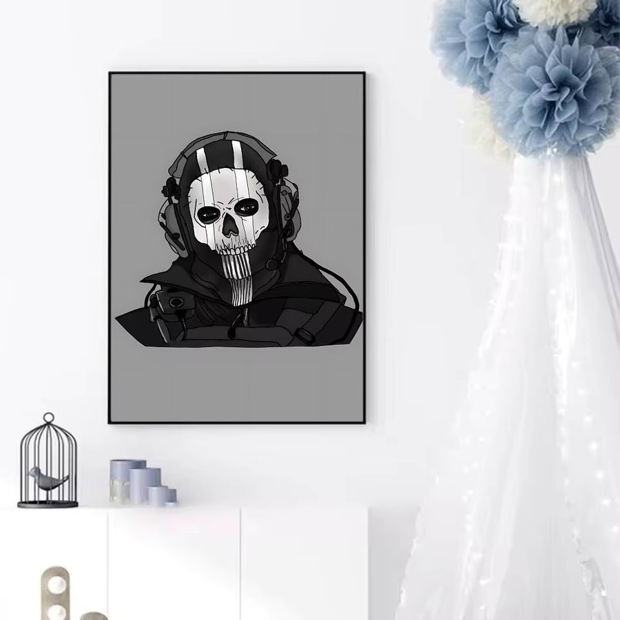 COD Call Of Duty Ghosts Poster selbstklebender wasserfester Papieraufkleber für Wanddekoration - Bild 2