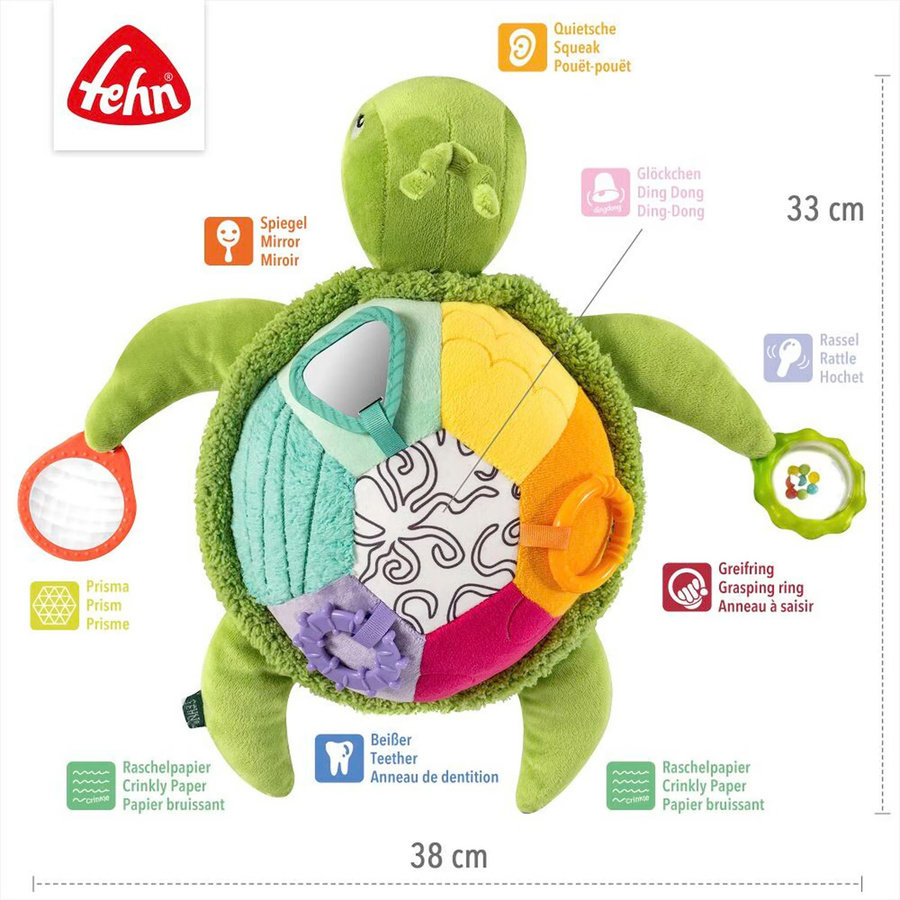 Fehn Activity-Meeresschildkröte XL, Plüsch / Textil, ab 0 Jahre - Bild 2