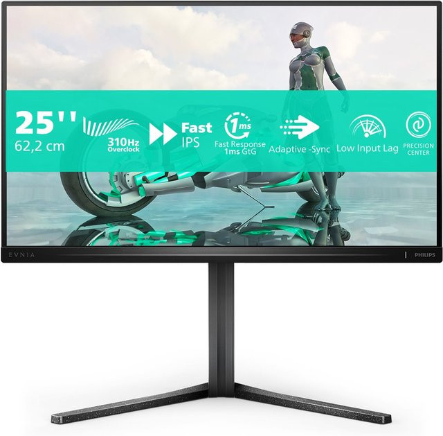 Philips Gaming Monitor 25 Zoll Full HD Widescreen IPS Display in Grau/Schwarz mit 0,3 ms Reaktionszeit - Bild 1