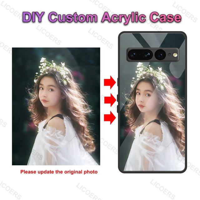 Personalisierte Schutzhülle für Google Pixel 11 10A 10 9 Pro XL 9A 8A mit individuellem Foto aus Acryl Plexiglas in Multicolour - Bild 1