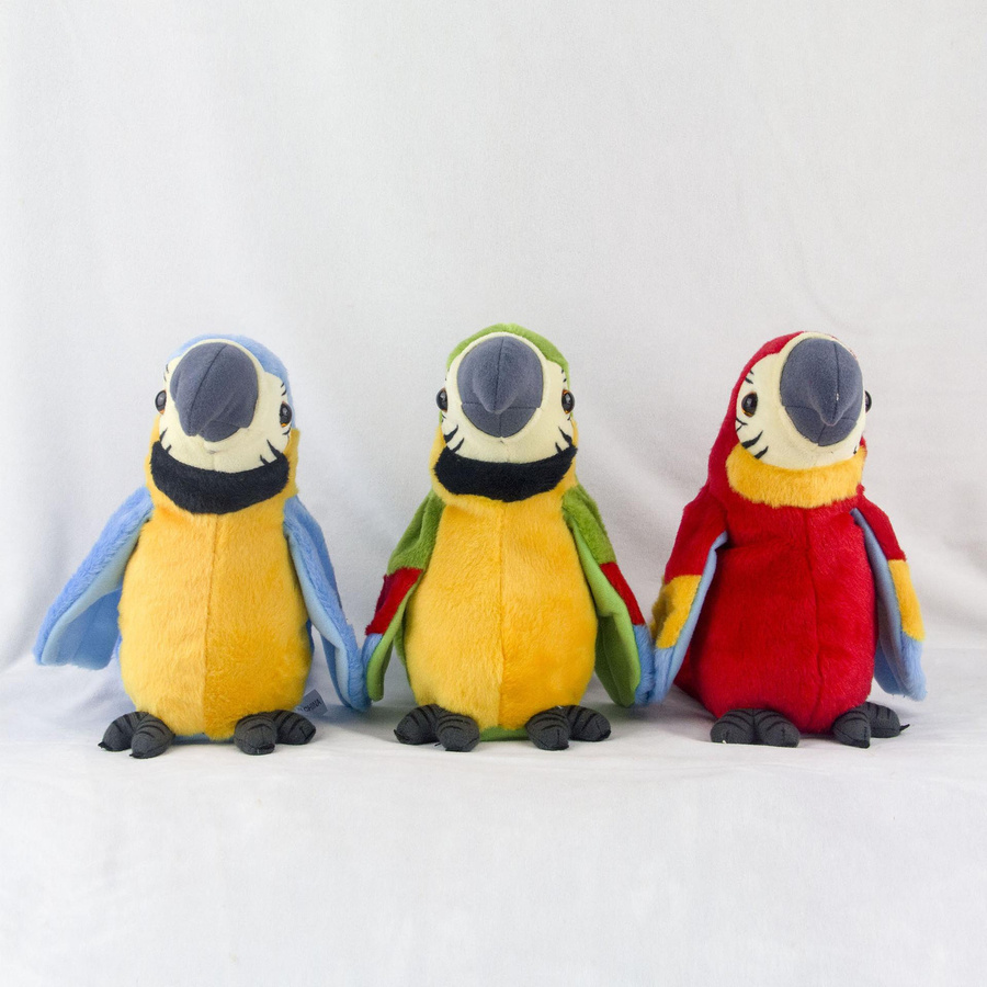 Bai Fen Bai dolls and toys Sprechender Papagei Plüschspielzeug ab 3–6 Jahren - Bild 1