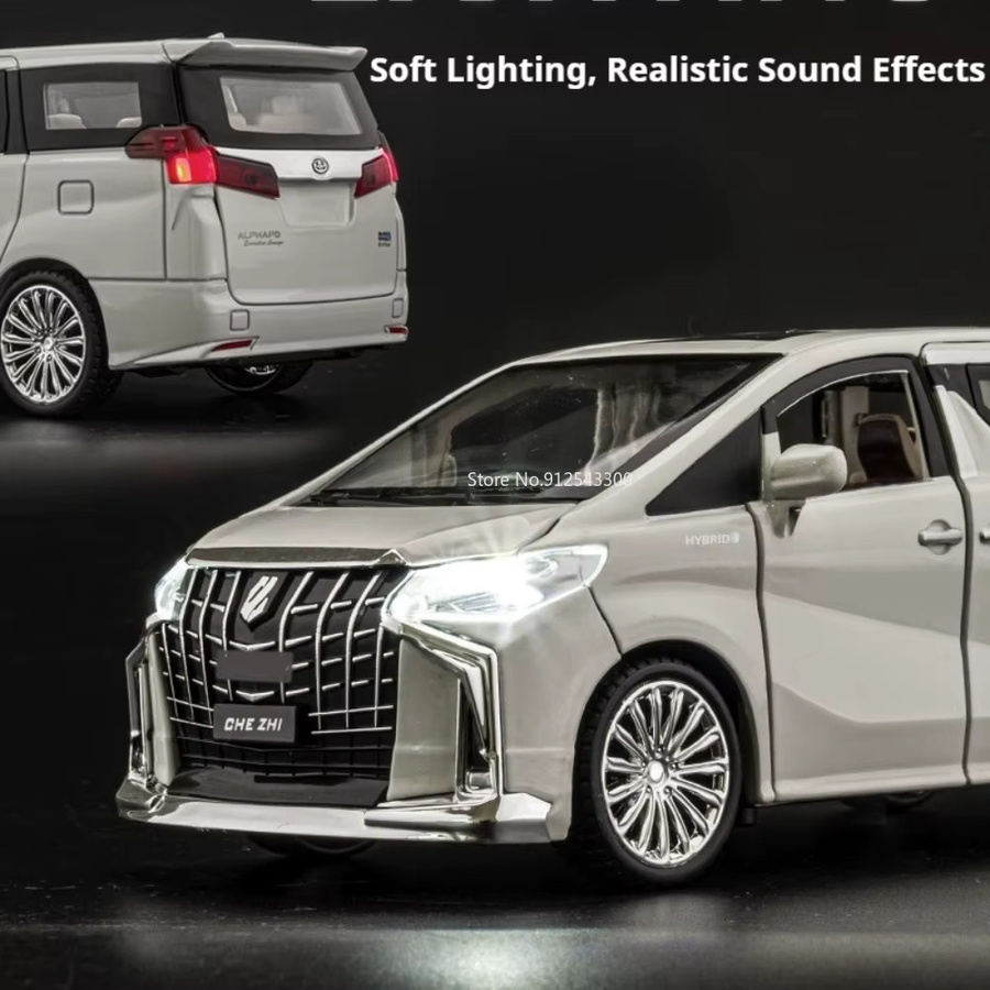 RMZ city Alphard Coaster Automodell, 1:24 Maßstab, mit Licht und Sound - Bild 2