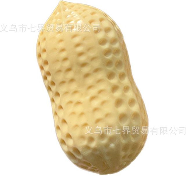 Erdnuss-Stressball zum Kneten, Quetschspielzeug, beige - Bild 1
