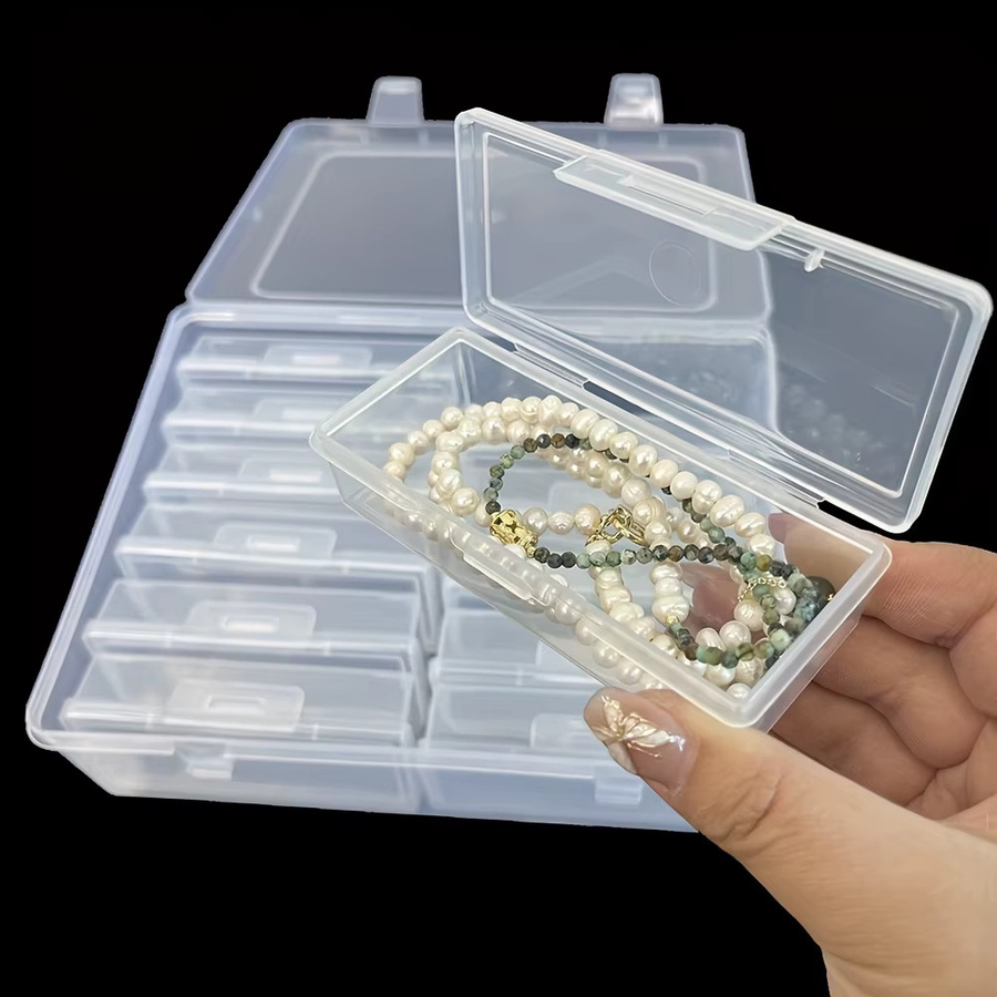 Mehrzweck-Bastelorganizer mit 6 oder 12 Fächern aus Kunststoff, transparent, ideal zur Aufbewahrung von Perlen, Schmuck und Zubehör für Diamantmalerei - Bild 2