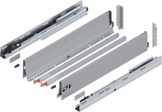 Blum D-Reling K Tandembox antaro Vollauszug Grau 650 mm 1 Paar - Bild 1