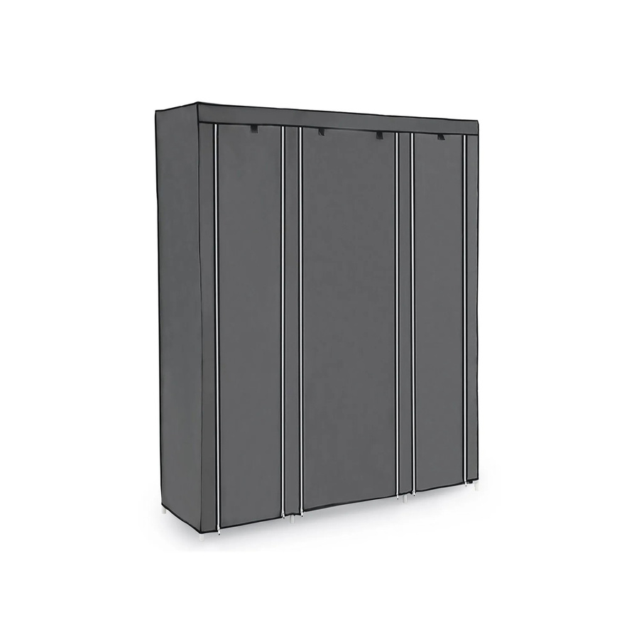 Songmics Kleiderschrank mit Scharniertüren in Grau, B/T/H: 150 x 45 x 175 cm - Bild 2