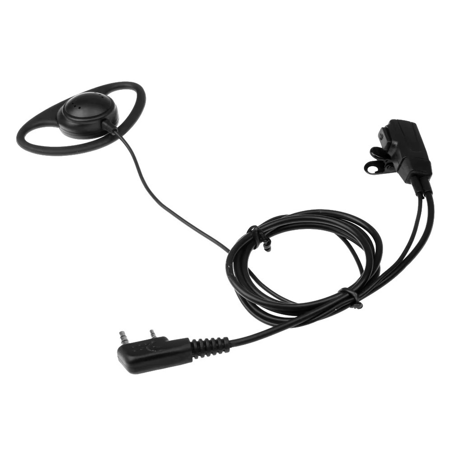 BAOFENG 2-Pin-Ohrhörer mit Mikrofon und PTT-Funktion in Schwarz für Funkgeräte - Bild 5