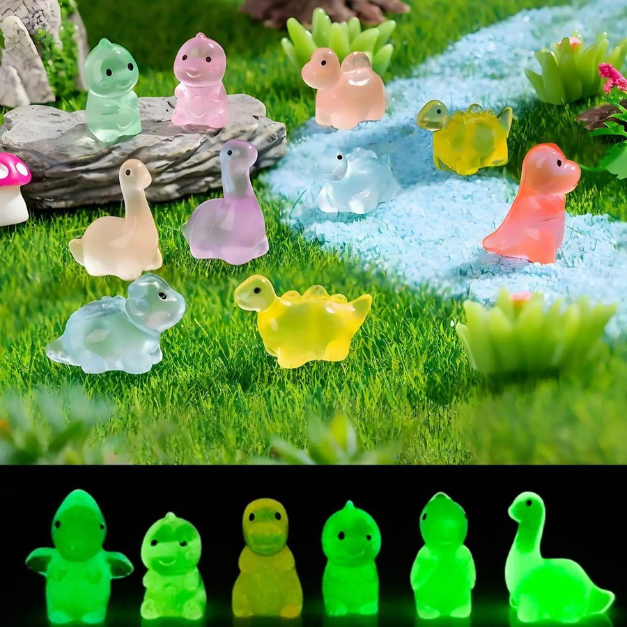 Yiran toy Leuchtende Dinosaurierfiguren Mini-Spielzeuge 10-teiliges Set - Bild 4