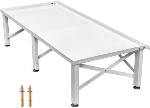 VEVOR Waschmaschinen Untergestell Doppel Weiß, B/T/H: 124 x 55 x 30 cm - Bild 1