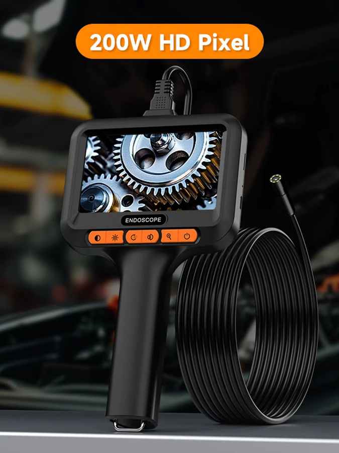 BUMBORN Industrie-Endoskopkamera mit 4,3 Zoll Display, 8 mm HD 1080P Kamera, abnehmbares Design und IP67 Schutz, Farbe: Schwarz - Bild 7