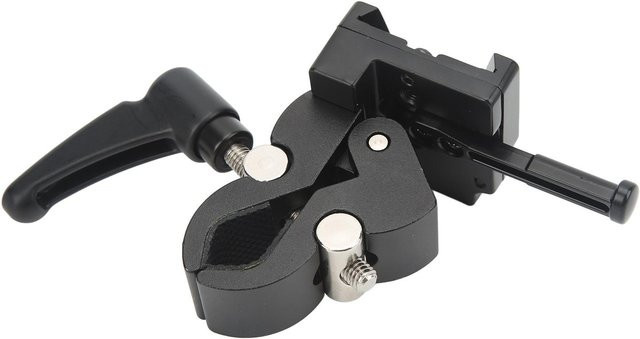Andoer V-Mount Akkuadapter mit Klemmschelle aus Aluminiumlegierung für Stativ und Lampenstativ, Schwarz - Bild 1