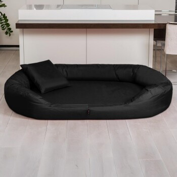 Tierlando Orthopädisches Hundebett SAMMY in Schwarz mit abnehmbarem Bezug und erhöhter Umrandung, B/T/H: 140 x 105 x 30 cm - Bild 2