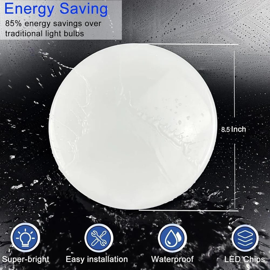 YJMP Super Lighting LED Glühbirne E27 in Globus-Form, Warmweiß, Weiß - Bild 2