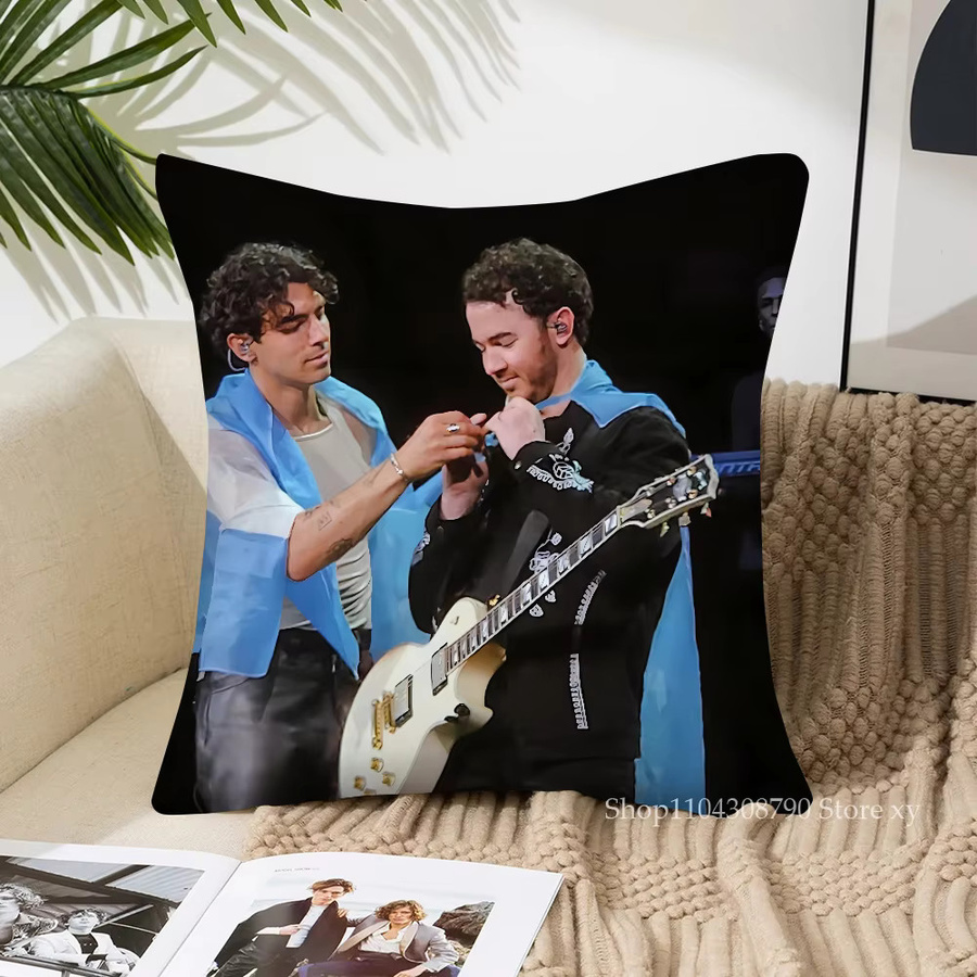 B-BROTHERS Kissenbezug J-JONAS-s Cool Band quadratisch für Sofa und Wohnzimmer - Bild 5