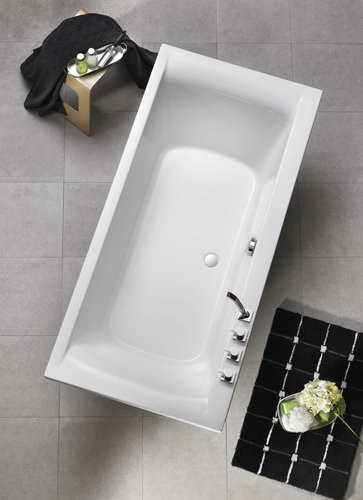 OTTOFOND Badewanne Rosa rechteckig weiß B/H/L: 75 x 45 x 170 cm - Bild 2