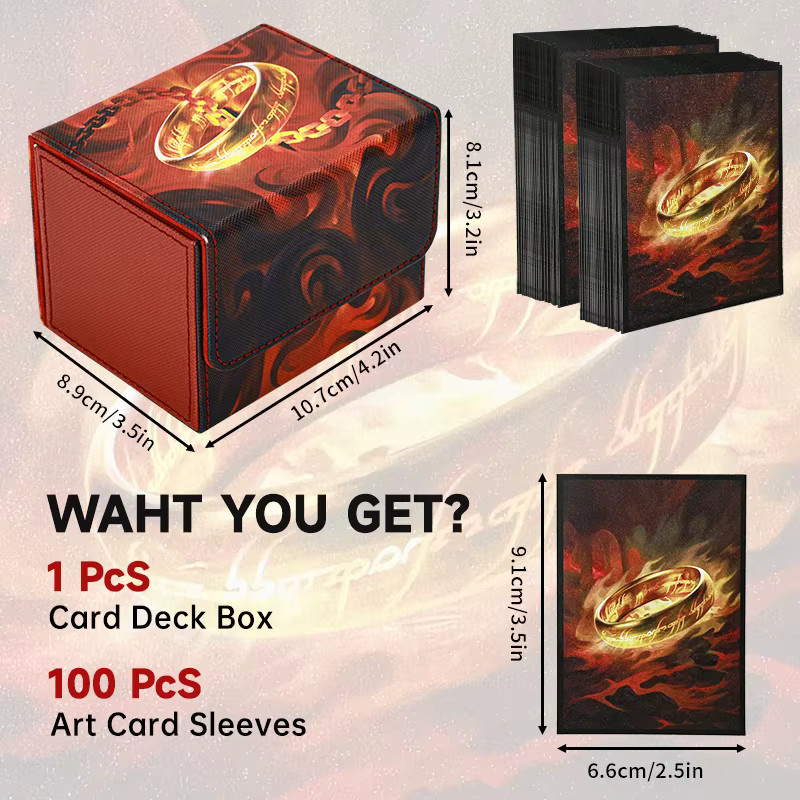 BANLOGA Kartendeckbox, Sammelkarten-Aufbewahrungsbox, Weiß, Kunststoff - Bild 2