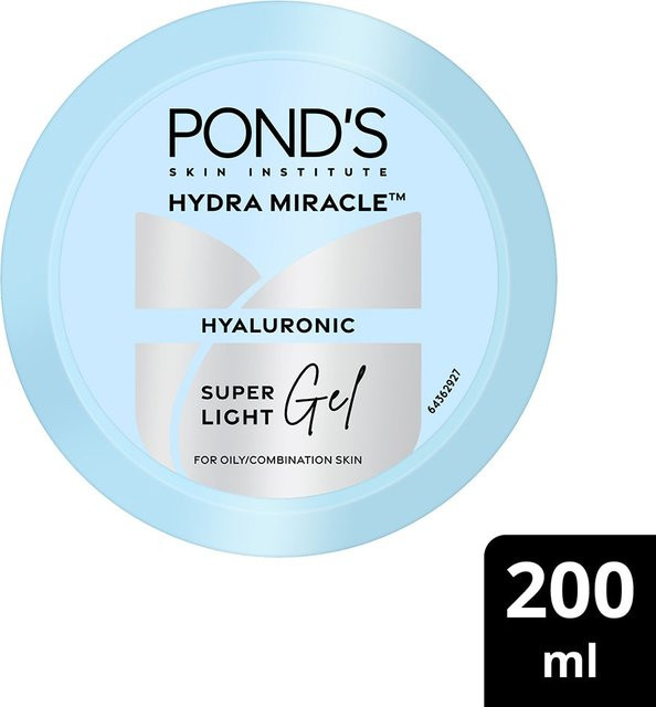 Pond's Super Light Gel Feuchtigkeitscreme, 200 ml, Hyaluronsäure, fettige Haut - Bild 1