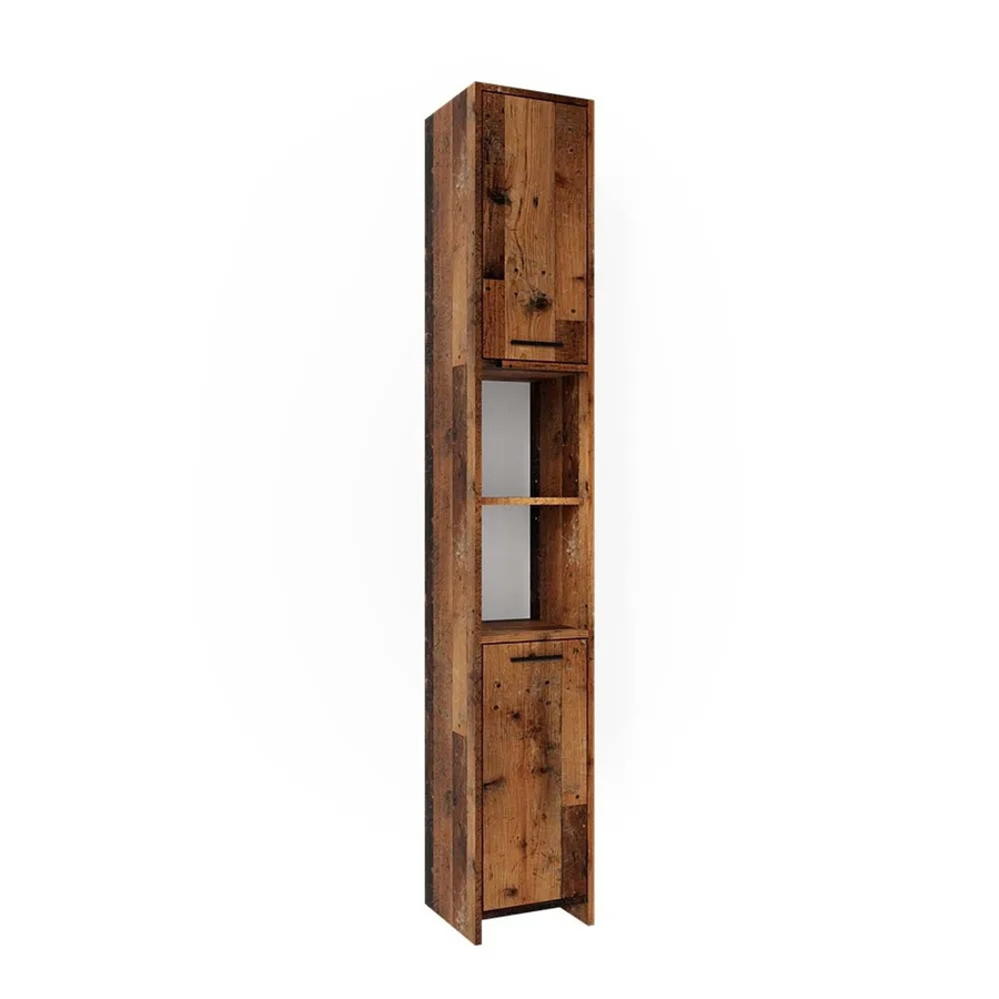 Vicco Badschrank Kiko Old Style in Eiche Rustikal, B/T/H: 30 x 30 x 190 cm - Bild 3
