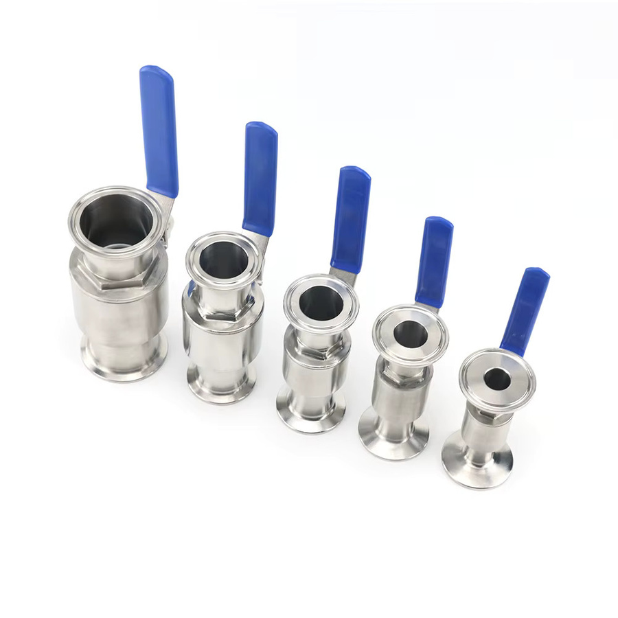 AICANTEK Sanitär-Kugelhahn aus 304 Edelstahl in Silber für Heimbrau und Milchprodukte, Tri-Clamp Ferrulentyp - Bild 3