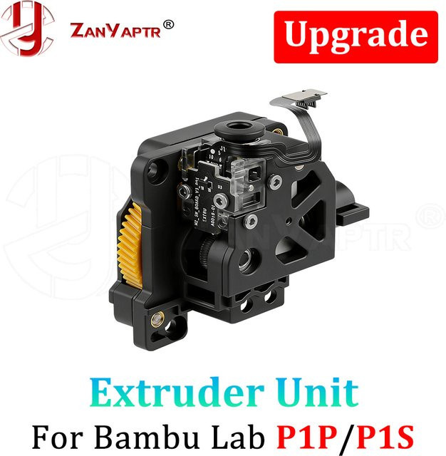 Bambu Lab Extruder-Mechanismus-Kit mit Getriebe für P1P und P1S 3D-Drucker in Schwarz - Bild 1