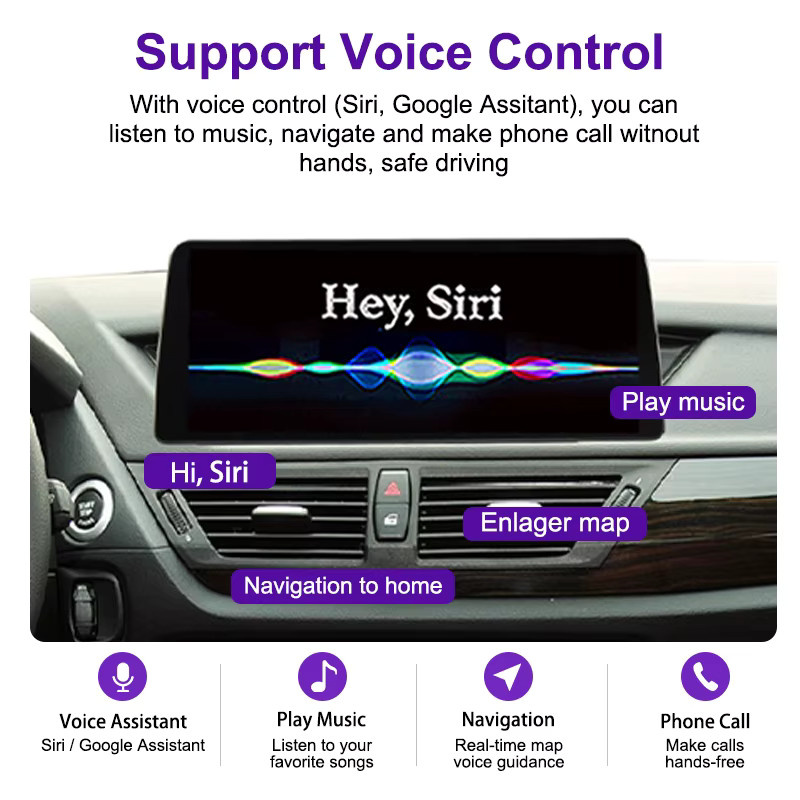 AUTOTOP 12,8 Zoll Android Auto und Apple CarPlay Display für BMW X1 E84 CIC-System 2009-2015 in Schwarz - Bild 6