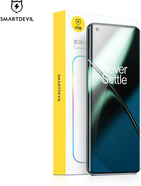 SmartDevil UV-Displayschutzfolie mit Vollkleber für OnePlus 12, OnePlus 11 und OnePlus Ace3 2, transparente Quantenfolie mit Anti-Fingerabdruck-Beschichtung - Bild 1