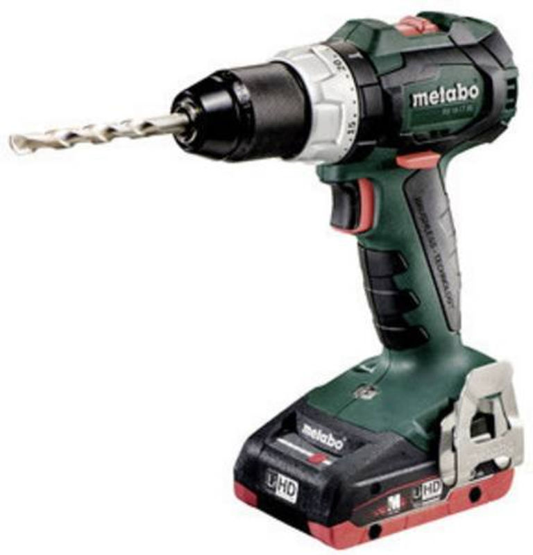 Metabo Akku-Bohrschrauber BS 18 LT BL 18V mit bürstenlosem Motor und 2 Akkus in Grün - Bild 2