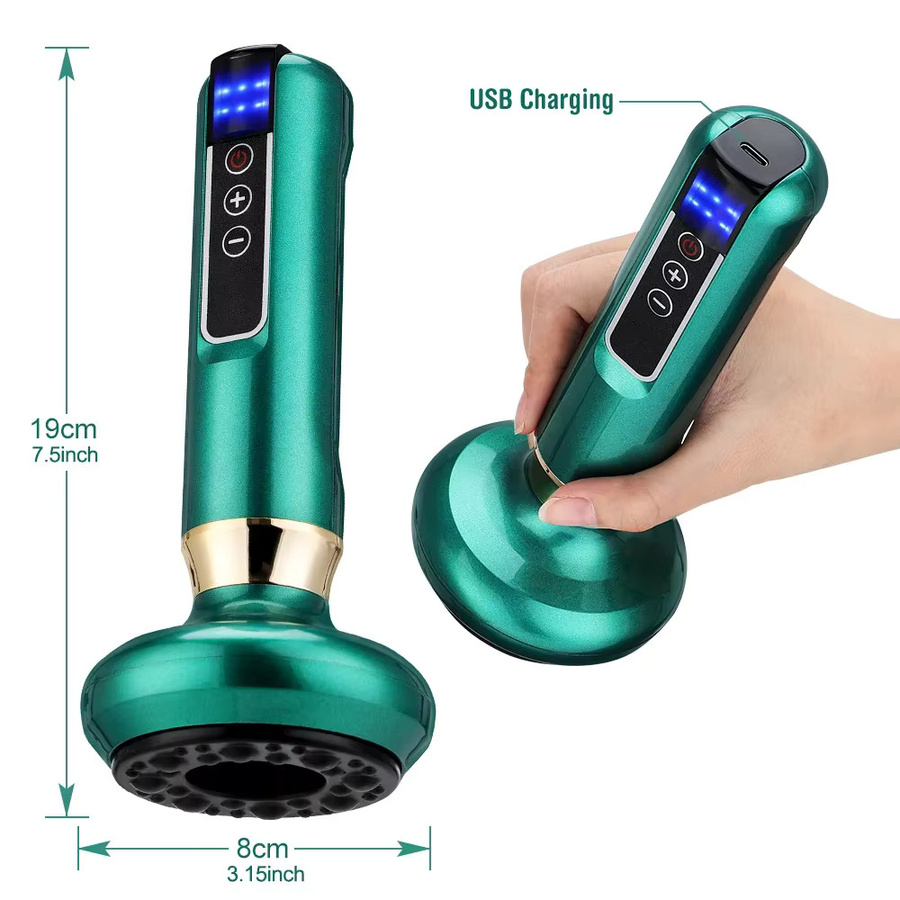 Elektrisches Schröpfen Massagegerät, Guasha Vakuum Saugnapf, Unisex - Bild 6