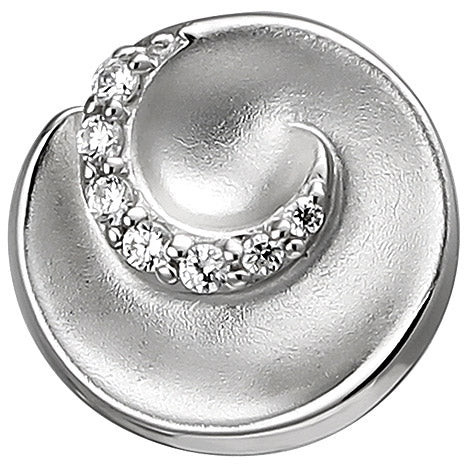 Colfem Anhänger 925 Sterling Silber, matt, 7 Zirkonia, Unisex - Bild 1