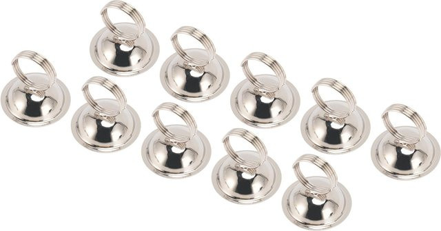 10 Stück TischNummernhalter aus Metall in Weiß für Hochzeit und Menükarten von TOMTOP JMS - Bild 1