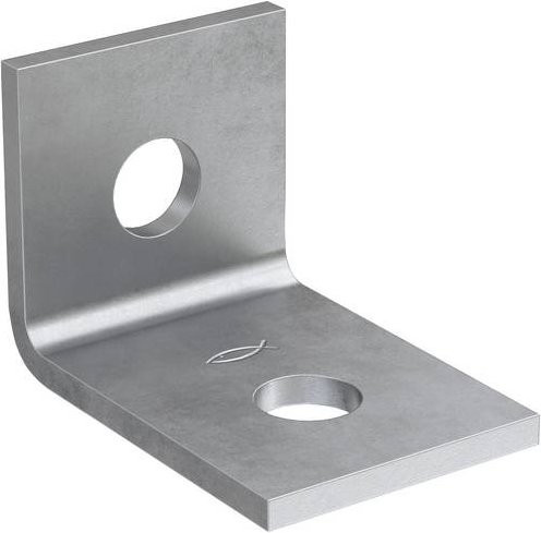 Fischer FAF 2 fvz Montagewinkel aus verzinktem Stahl, Silber, 25 Stück - Bild 1