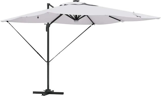 vidaXL Roma Sonnenschirm Beige aus Aluminium und Polyester B/T/H: 286 x 284 x 270 cm - Bild 1