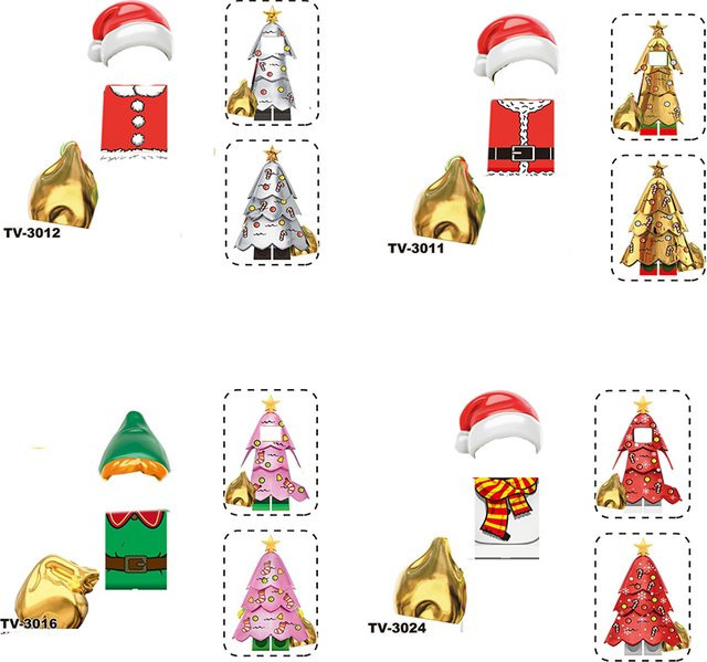 Disney Weihnachtsserie Mini-Bausteine, Figuren zum Selbstbauen - Bild 1