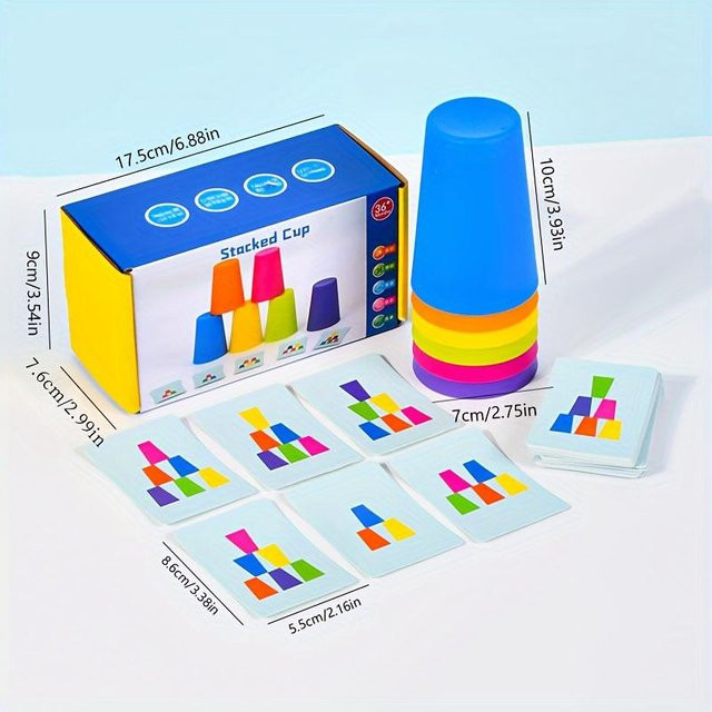 Kidsly Battle Stacking Cups Tischspiel, Farbsortierung, ab 3 Jahren - Bild 1