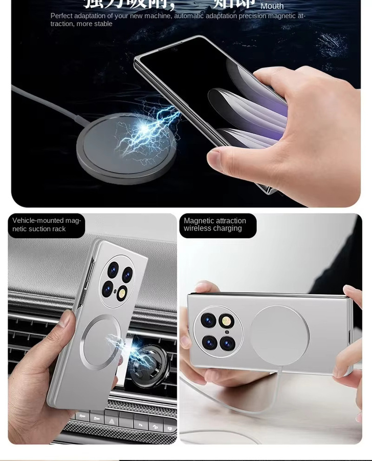 MagSafe Slim Blenden Magnetische Schutzhülle für OPPO Find N5, Find N3 und Find N2 Ultra in Schwarz - Bild 2