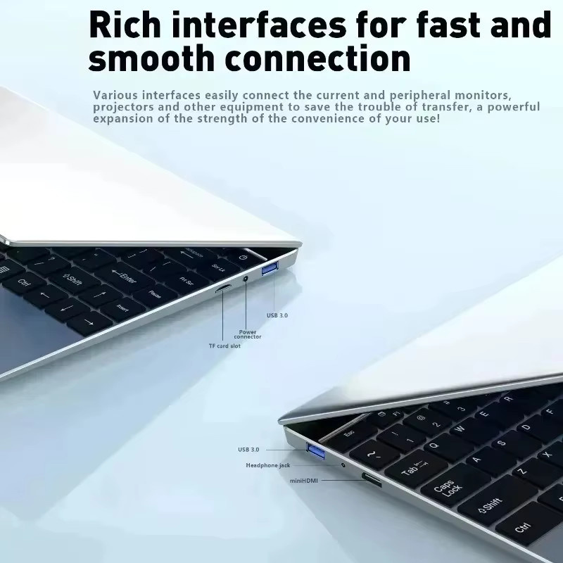Intel Core i7 8650U Ultra Slim Notebook-PC in Silber mit 16 GB RAM, 1 TB SSD, 14,1 Zoll Full HD Display und Windows 11 - Bild 3
