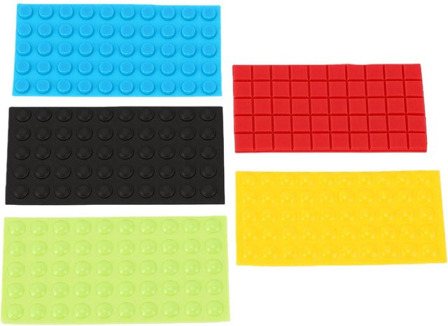 TOMTOP JMS 250 Stück Taktile Silikon Noppenpunkte für Sehbehinderte, 8mm Braille Punktaufkleber Set, Mehrfarbig - Bild 1