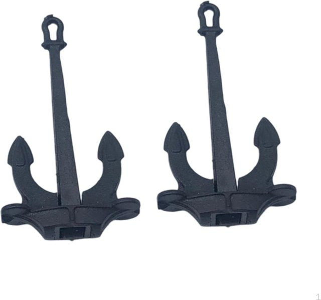 Dewdroop RC-Bootsanker Hall Komponenten, 2-teiliges Set, Schwarz - Bild 1