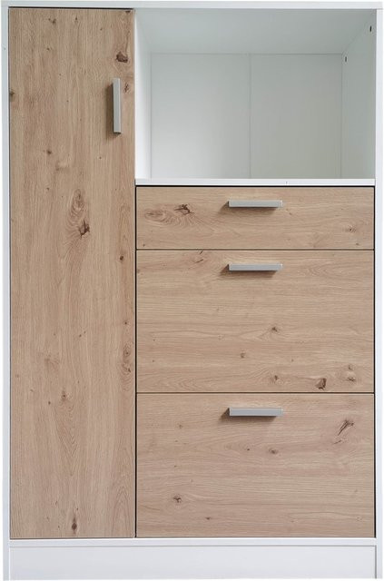 HTI-Line Küchenschrank Kombi L Blanca in Weiß mit Regalböden und Schubladen - Bild 1