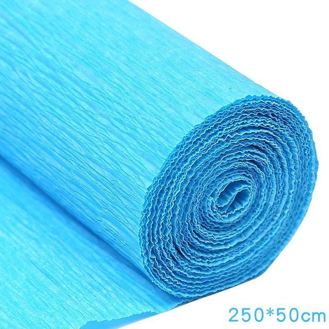 Bunte Krepppapierrolle von Yiran Furniture für Bastelarbeiten und DIY-Dekoration, 17 Farben, Breite: 50 cm, Länge: 250 cm - Bild 1