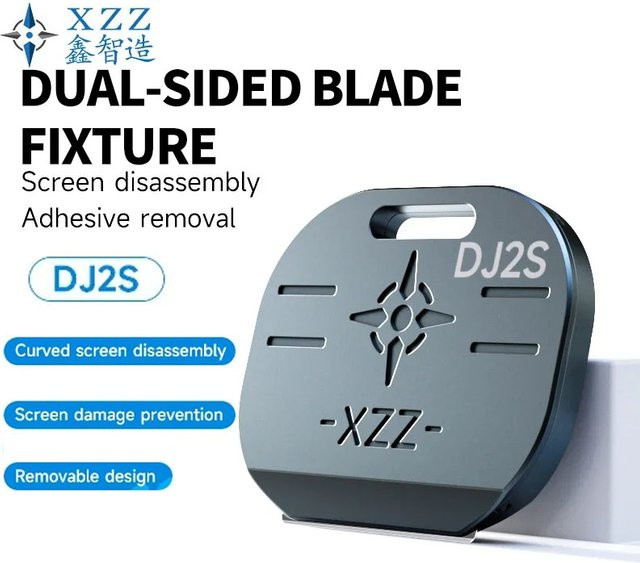 Xzz Metall Magnetische Doppelseitige Klingen-Klemme zum Entfernen von Mobiltelefon-Bildschirmen und Motherboard-Kleber in Grau - Bild 1