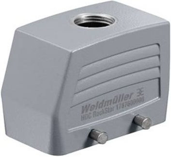 Weidmüller Steckergehäuse HDC 10B TOBU 1PG16G 1654220000 in Grau aus Edelstahl - Bild 1