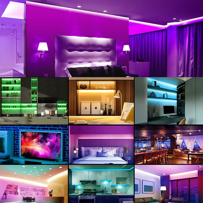 Acosh Neon RGB LED-Streifen mit Fernbedienung, SMD 5050 Multicolour, DC5V USB-Betrieb, Schwarz - Bild 4